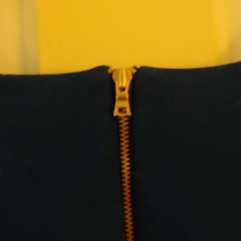 J.Crew‎ Blue Ponte Knit Dress Size 12 Exposed Back Zipper